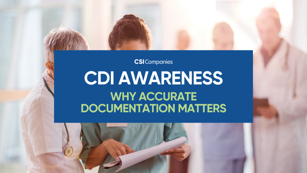 CDI Awareness Why Accurate Documentation Matters