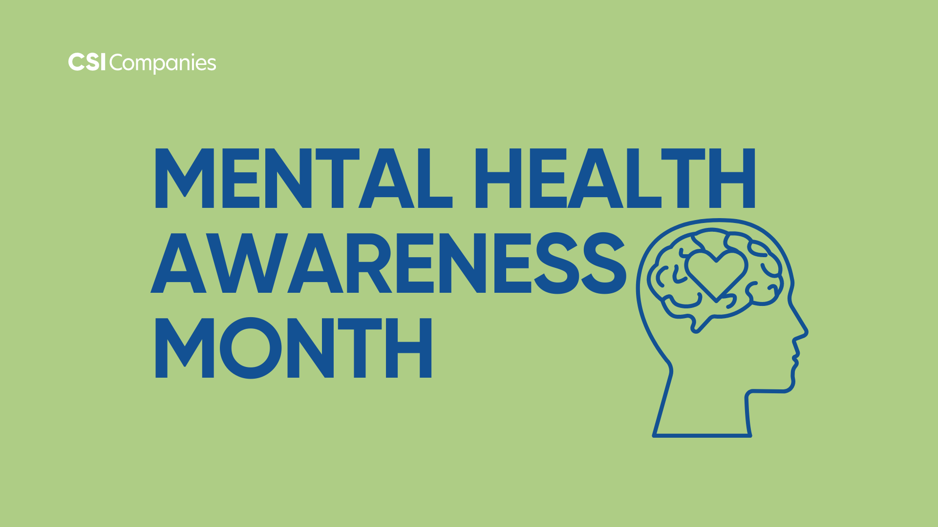 May is Mental Health Awareness Month